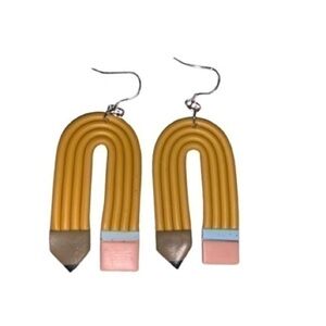 Pencil Earrings Back To School‎ Teacher Stud Dangle Statement Jewelry